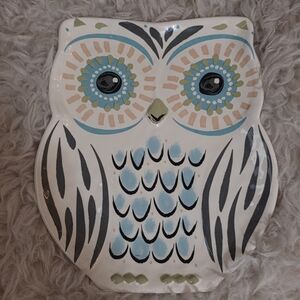 NATURAL LIFE Ceramic Owl Art Piece